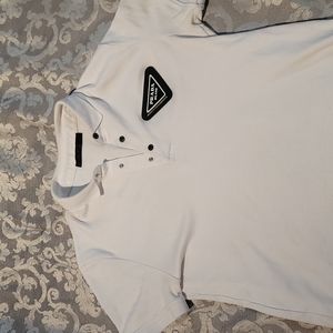 Men's Prada Triangle Logo T-shirt